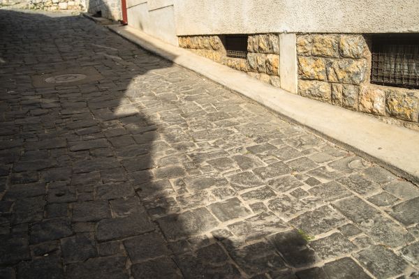 Stone Sidewalk Repair in Santa Maria